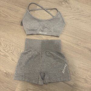 Bo +Tee Grey Sports Top & Shorts
